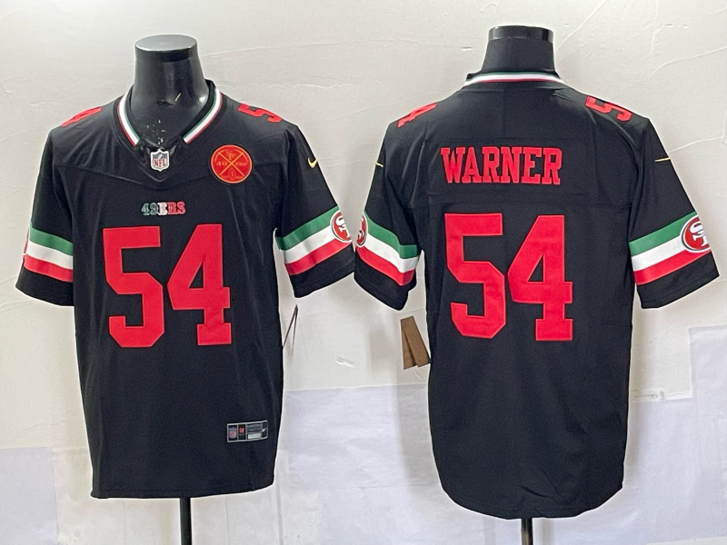 Men 2026 San Francisco 49ers #54 Warner black Nike Limited NFL Jersey 0401001->->NFL Jersey